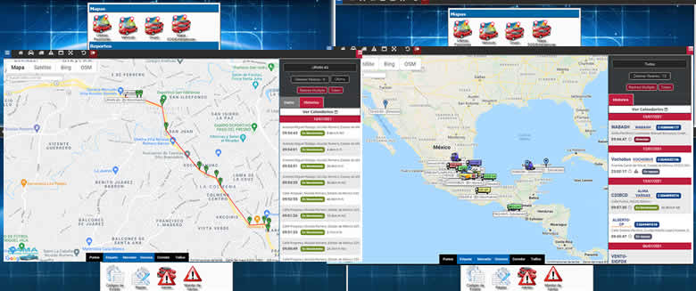 Monitoreo y GPS para camión, trialer, caja seca